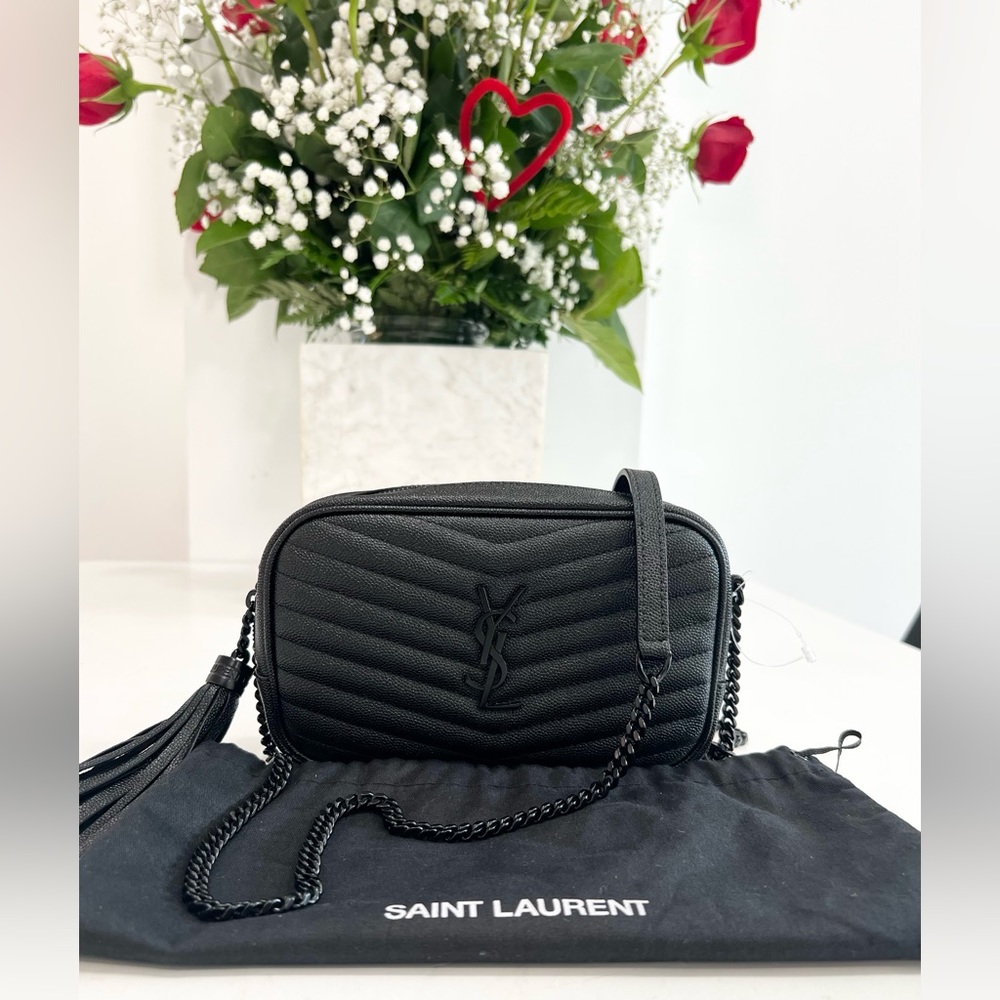 Saint Laurent YSL Lou Mini Camera Crossbody Leather Bag - Picture 3 of 16